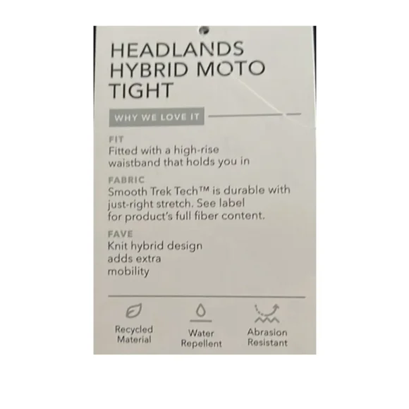 Athleta Headlands Hybrid Moto Tight Green/Gray size 2 - Picture 9 of 10